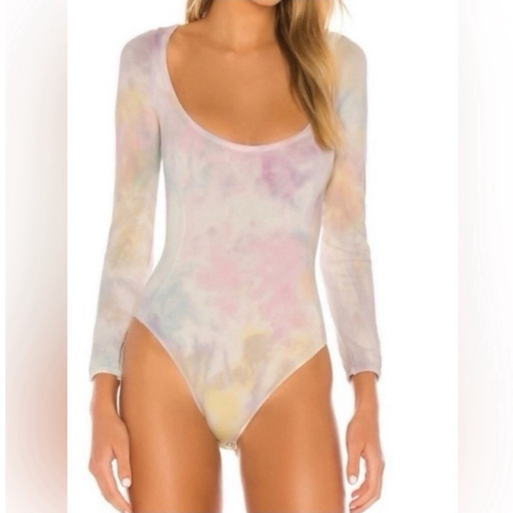 LoveShackFancy tie dye bodysuit M
